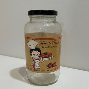 2008 BETTY BOOP’S PASTA SAUCE JAR (EMPTY)
